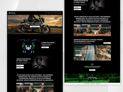 DOMINAR REBUILD branding design elementor motorcycle photoshop ui ux