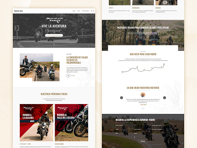DOMINARS TOURS branding design elementor motorcycle photoshop ui ux webdesign