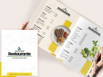 Marina Golf Rapel Menu branding graphic design photoshop