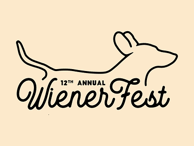 Wienerfest Logo dachshund dog logo weiner dog weinerfest