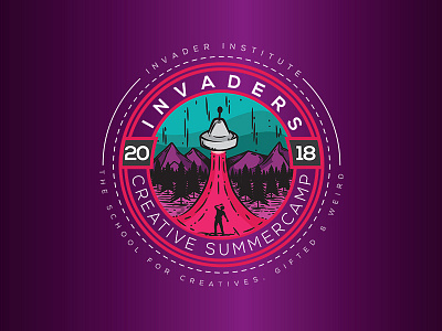 Invaders Creative Summercamp illustration invaders space ufo vector