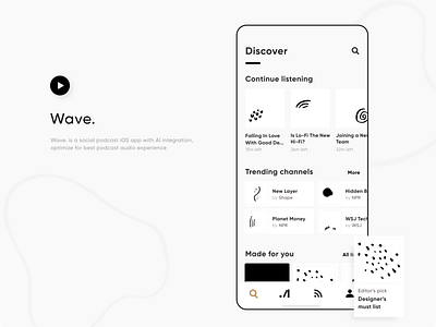 Podcast App | Wave