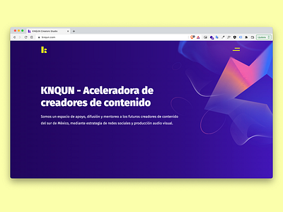 KNQUN Social Media Agency - Landing Page agency social socialmedia ui