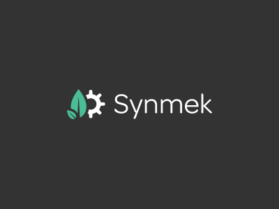 Synmek Logo Design leaf logo synmek web webexpress website wheel