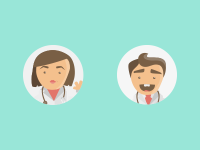 Doctor Icons character doctors icons illustrator ui ux website