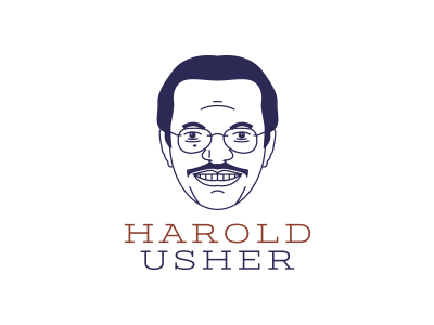 Harold Usher Logo art canada character line logo london ontario patriotic politician vector