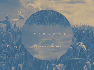 FAIRLANE - Album Concept album band clouds cover fairlane music november owl scarecrow sepia sky