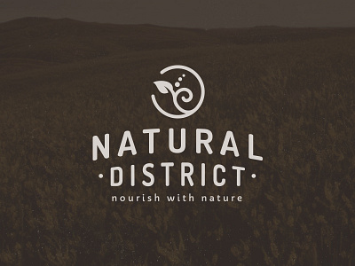 Natural District v1 bodycare logo natural nature nourish organic