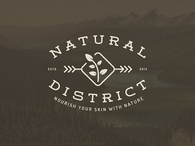 Natural District v2 bodycare logo natural nature nourish organic