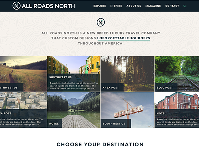 All Roads North Homepage homepage north travel website
