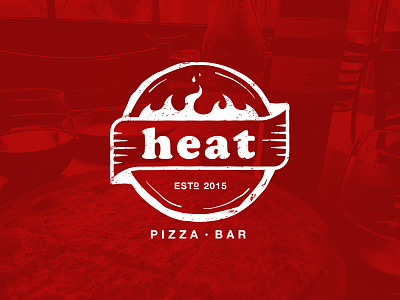 Heat Pizza Bar Logo bar heat logo pizza