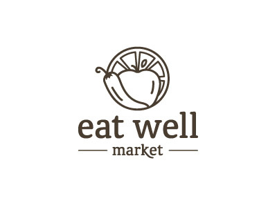 Market Logo food fruit logo market