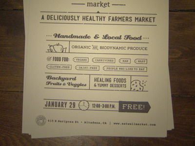 Printed Market Flyer