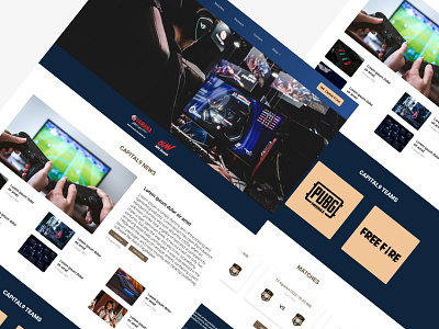 Capital 9 Esports design interface ui uiux userinterface web webdesign