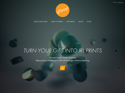 Gifpop Redesign hypnoscroll product web design