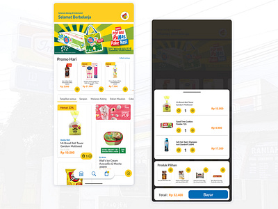 Indomaret UI Redesign cart design ecommerce interface shop shopping shopping app ui ux wishlist