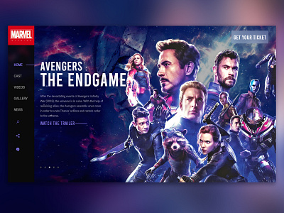 Marvel Endgame Web Concept