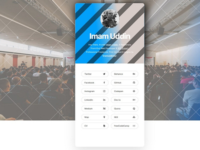 Imam Uddin | imamuddinwp | vCard imam uddin imamuddin imamuddinwp portfolio portfolio design portfolio site vcard visual design