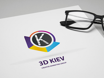 Old work. Logo for "3D KIEV" Creative Marketing Group brand creation graphic design illustration logo logo design logotype logotype design ukraine