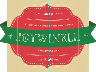 Joywinkle beer christmas label