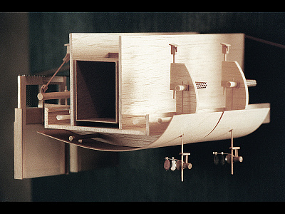 Modello in legno - Wooden model