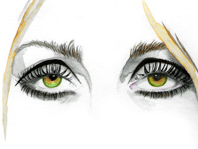 Sharon Tate Make-up Tutorial Illustration beauty eyes illustration make up traditional