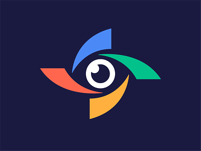 Finder icon branding design eye finder flat icon logo minimal sight vector