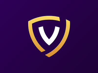 ”V” emblem crest logo symbol vector