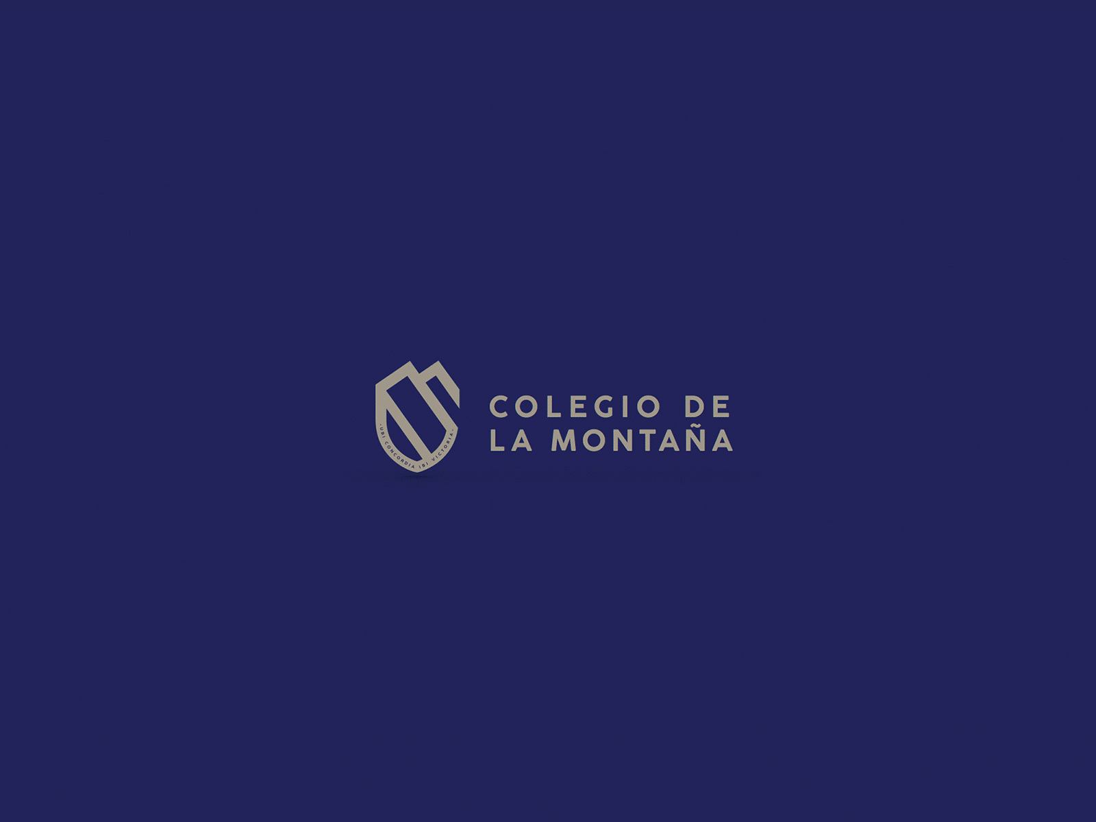Branding School La montaña blue brand brand identity branding clean college creative design interaction logo school logo typography