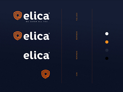 Elica Logo Responsive branding flat guideline homepage icon app interface logo responsive site typography
