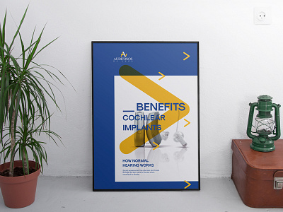 Poster Audifonos art best blue brand brand design branding design comunication design interior logo poster poster a day poster art poster design posters yellow