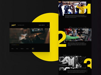 Film studio landing page