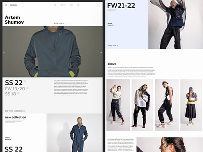 Fashion brand website concept fashion inteface ui uiux webdesign