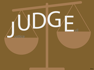 If Judge had it's own identity art evil illustration illustrator judge justice law learning minimalist poster right vector art