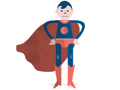 Superhero cartoon illustration superhero superman