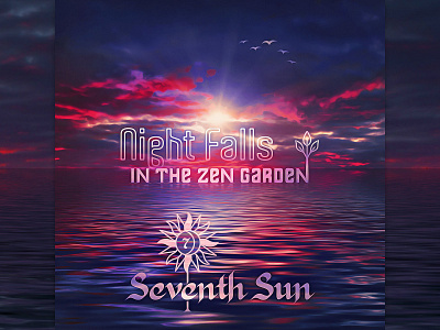 Night Falls in the Zen Garden album art album cover album design art music print typography