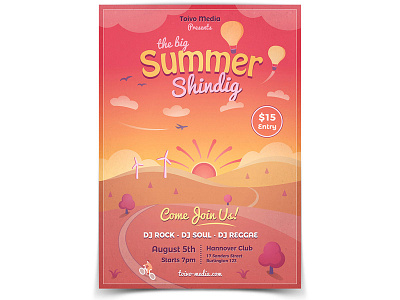 Summer Sunset Flyer