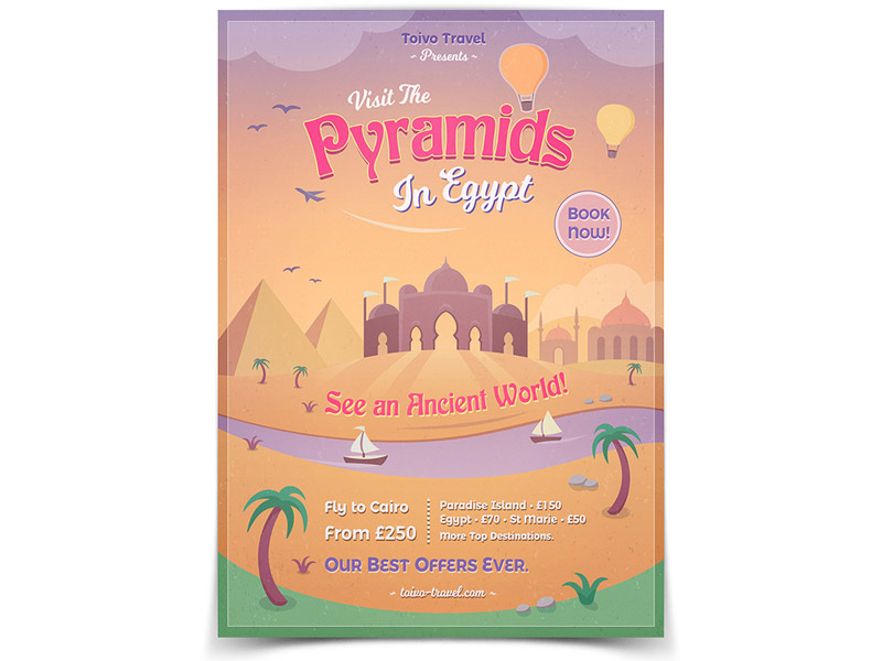 Pyramids of egypt flyer