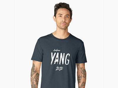 Andrew Yang 2020 clothing grunge politics t shirt t shirt design typography urban us