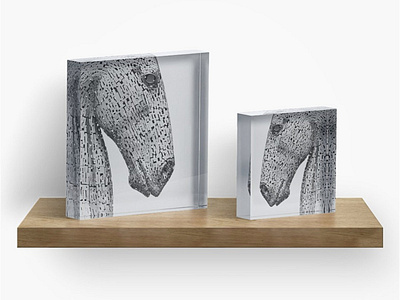 The Kelpies Sculpture - acrylic blocks