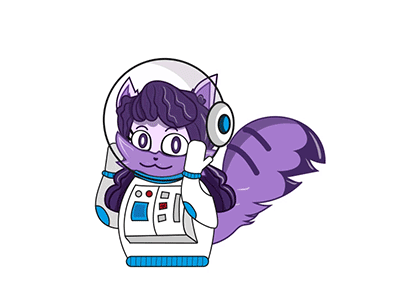 Furry - astronaut aftereffects animated animation astronaut character character animation emoji motion design sticker