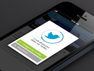 Mobile site popup app blue button framework green lightbox mobile modal pop up progress twitter window