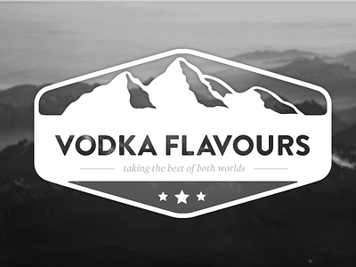 Vodka Label bottle brandon grotesque label logo mountains red russian stars vintage vodka wodka
