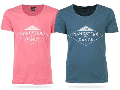Gangsters don't Dance T-shirt 30s al capone clothing gangster logo maffia shirt sign typography vintage