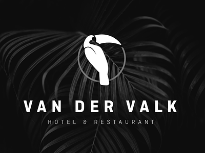 Van der Valk - unofficial logo redesign bird hotel hotelchain logo restaurant toucan type