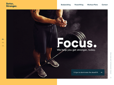 Personal Trainer homepage