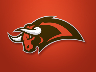 Bull bull design graphic logo