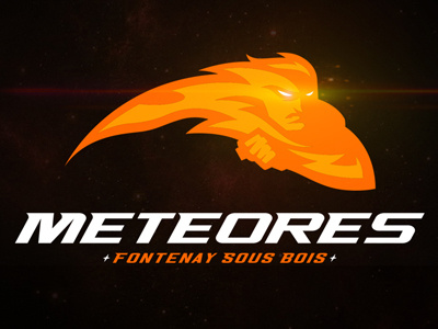 Meteores americanfootball fontenay fontenaysousbois football logo logodesign meteor météores sports sportslogo