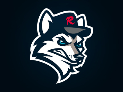 HUSKIES de Rouen baseball france huskies logo logo design rouen sport sport logo