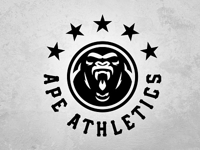 APE ATHLETICS ape athletics fitness apparel gorilla gym logo logodesign sports sports logo